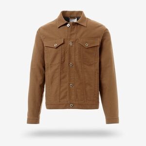 NWT Billy Reid Denim Jacket Moleskin Tupelo Trucker Tobacco Brown M (M's XS)